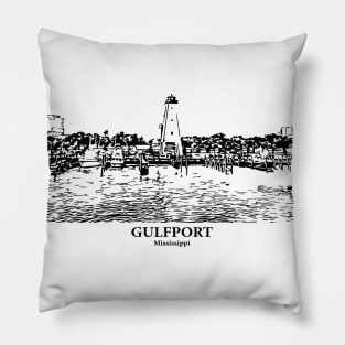 Gulfport - Mississippi Pillow