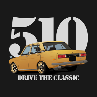 Drive The Classic Car - Datsun 510 (Yellow #2) T-Shirt