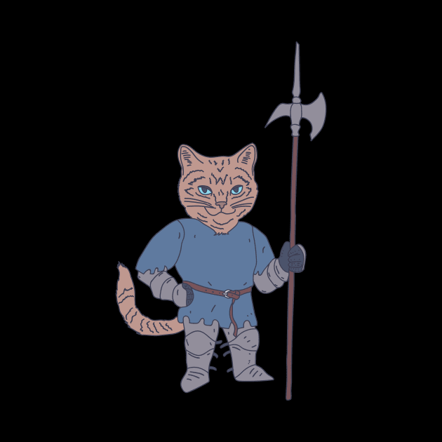 Halberd - Cat Soldier - Knight Kitty by DeWinnes