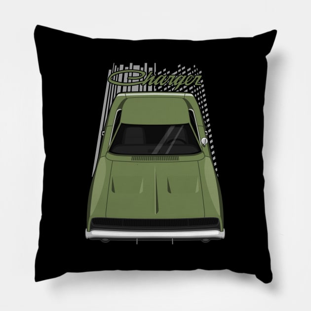 Dodge Charger 1968 - Green Pillow by V8social