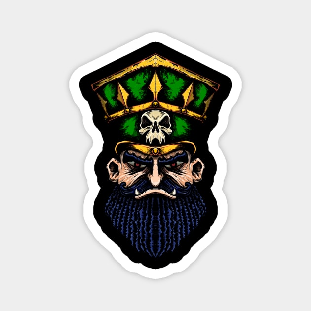 Fantasy Football Evil Dwarf Green Magnet by Spevna