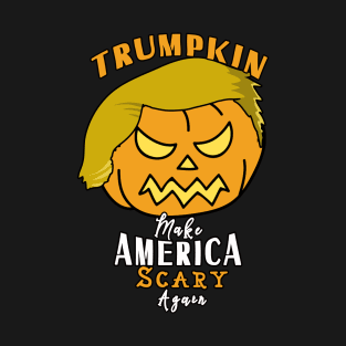 Funny Trumpkin Halloween Pumpkin Design T-Shirt