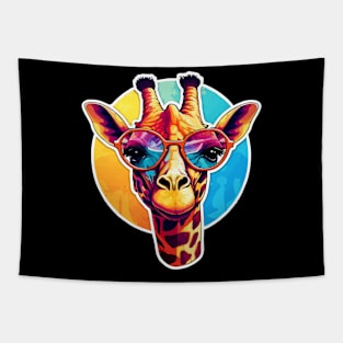 Giraffe Wearing Sunglasses Tapestry