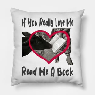 If You Love Me Read Me a Book Pillow