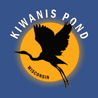 Kiwanis Pond in Wisconsin Heron Sunrise T-Shirt