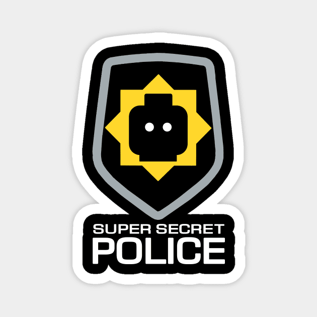 Super Secret Police Magnet by GeekPunk