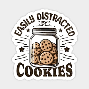 Easily Distracted By Cookies Magnet