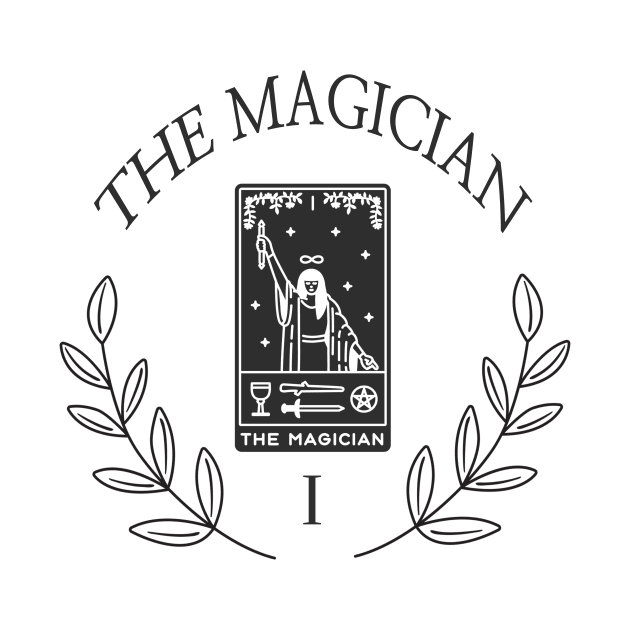 minimalistic the magician tarot by grafitytees