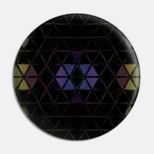 Black Stained Glass Window Goth Style Pin