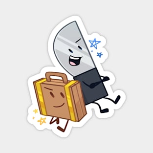 Suitcase and Knife Magnet