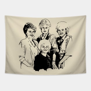 Golden Girls // Vintage Style Design Tapestry