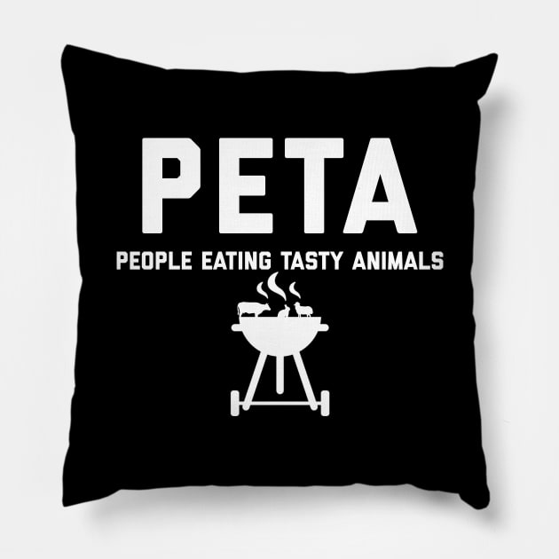 PETA People Eating Tasty Animals Pillow by Raw Designs LDN