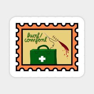 Hurt/Comfort Postage Stamp Magnet