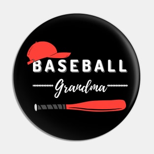 Baseball Grandma Pin