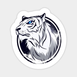 White Tiger Magnet