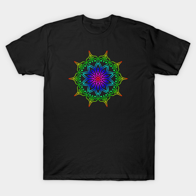 pride tshirt, lgbtq pride rainbow mandala watercolor unisex or