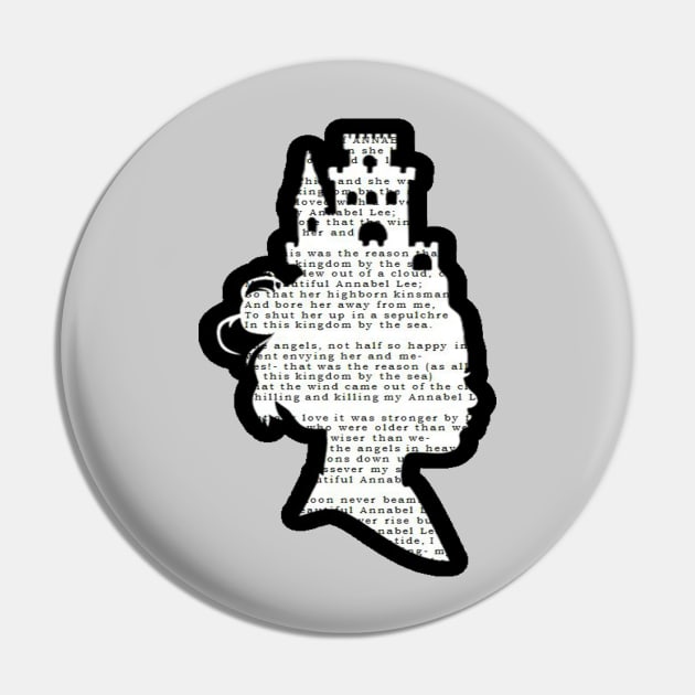 Annabel Lee - Poem Silouette Pin by Bits