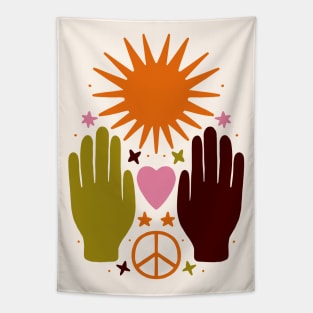 Spiritual Peace Love Zen Tapestry