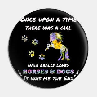 who really loved horses and dogs Gift Pin