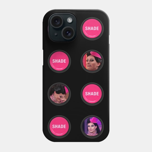 Jan Shade Button (Black) Phone Case by fsketchr