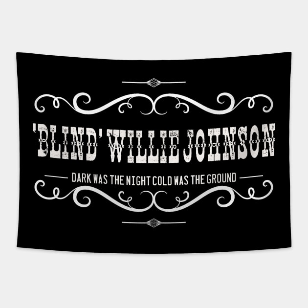 Blind Willie Johnson Blues Design Tapestry by HellwoodOutfitters