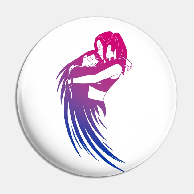 Harlivy Fantasy - Bi pride flag Pin by Cattoc_C