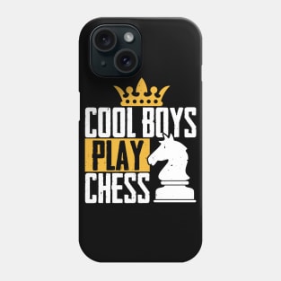 Funny Chess Gift, Cool Boys Play Chess Phone Case