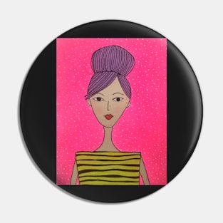 Purple hair don’t care Pin