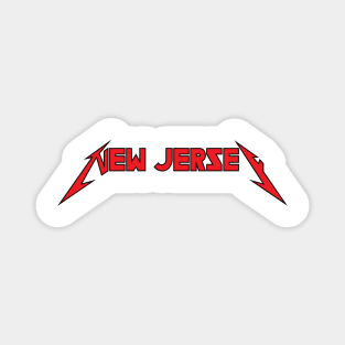 New Jersey - Typography Art Magnet