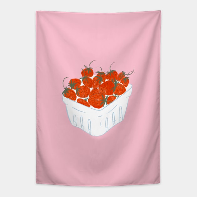 Strawberry Tapestry by Hija Design