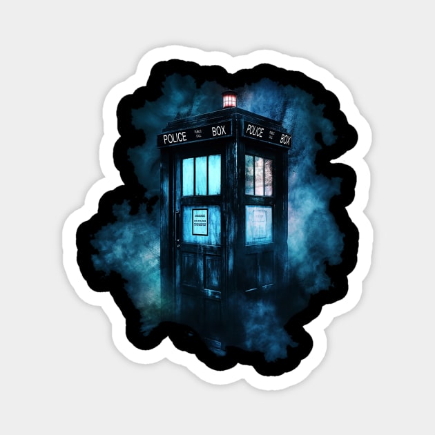 dr who Magnet by a cat cooking