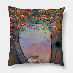 Whimsical fox Pillow