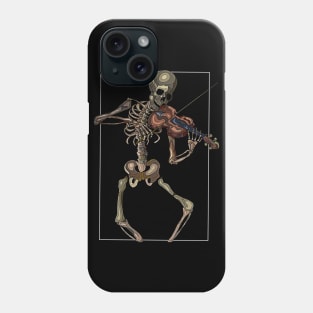 Skeleton with violin Phone Case