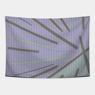 Rays - Modern Art Design | Lines | Soft Lavender Tapestry