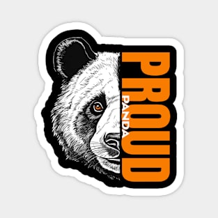 Majestic Proud Panda - Unique Wildlife Inspired Print Magnet