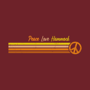 Peace Love Hammock - Sunset Retro Stripes T-Shirt