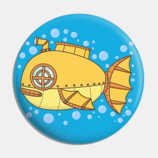 Fish Submarine Pin