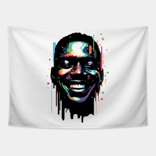 Afrocentric Man Multicolored Tapestry