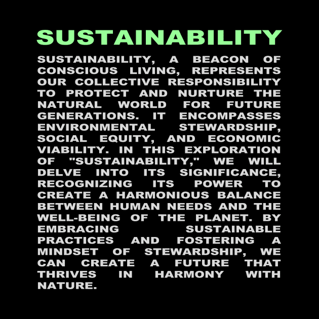 sustainability by ThisIsArtByMazy