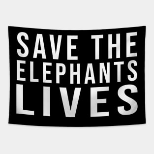 Save the Elephants Lives, Elephant lovers Tapestry