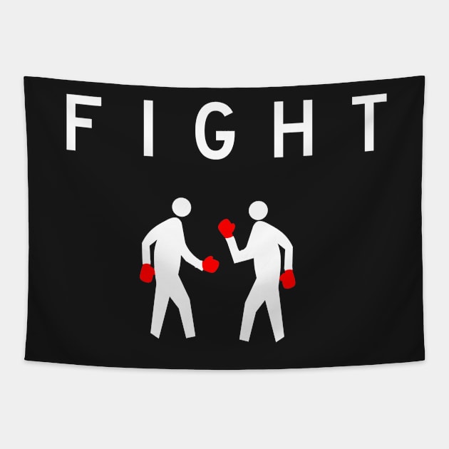 Fight by Basement Mastermind Tapestry by BasementMaster