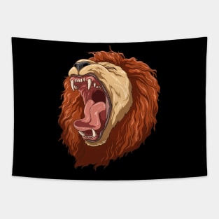 Roaring Lion Safari Animals Lovers African Wild Tapestry