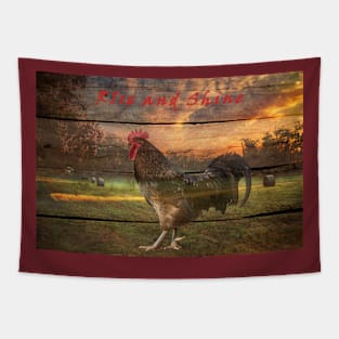 Rise and Shine - Rooster Tapestry