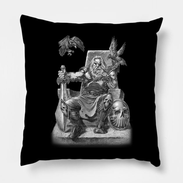 Odin Pillow by Paul_Abrams