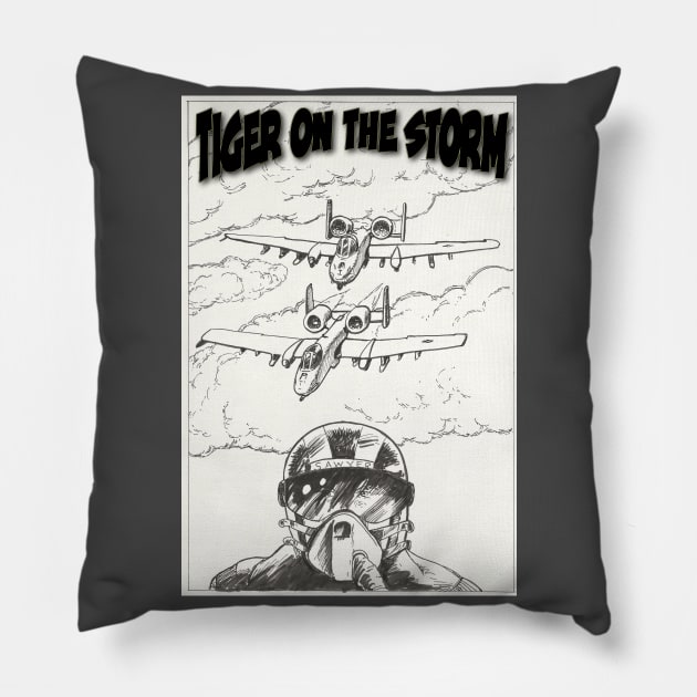 Tiger on the Storm #3 Cover Art Pillow by The Stories of Service Foundation