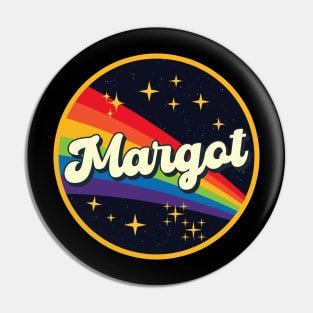 Margot // Rainbow In Space Vintage Style Pin