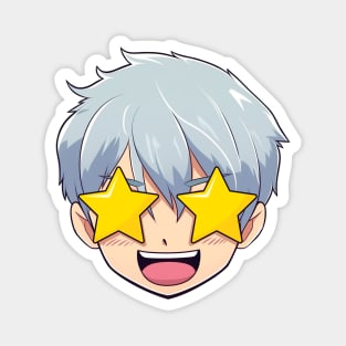 Amazed Anime Face Emoji - Anime Shirt Magnet