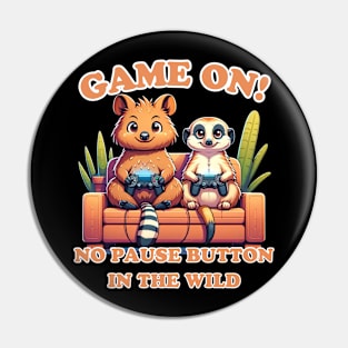 Wild Gaming Duo: Unstoppable Adventure Pin