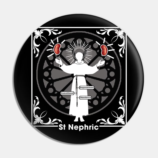 Saint Nephric T-Shirt Pin by DailyHemo