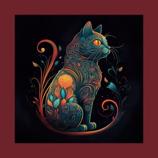 Feline Nouveau 2 T-Shirt